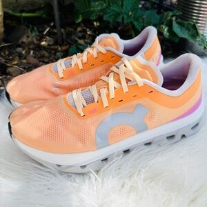 On Cloudflow 5 Sneakers | Tangerine Silver